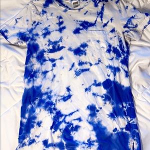 victoria secret pink tie-dye t-shirt